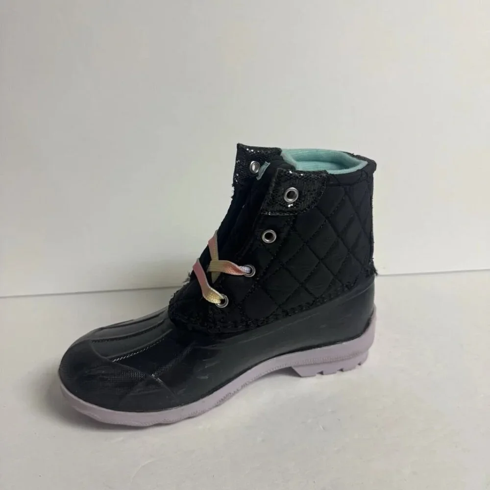 Sperry Port Boot Black Size 1 M Little Girls